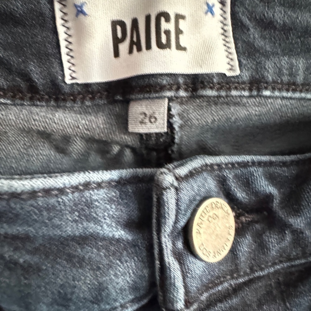 PAIGE Navy Jeans in Size 26 - Picture 6 of 12